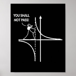 Poster Asymptote de fonction Geek Math Pun Enseignant Tu 
