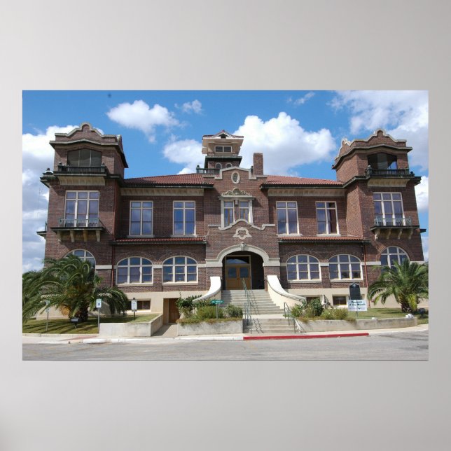 Poster Atascosa County Courthouse, Jourdandon, Texas (Devant)