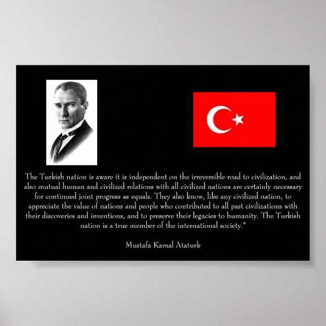 Poster Atatürk - Sur la Turquie et la société internation (Devant)