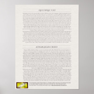 Poster Athanasian Creed