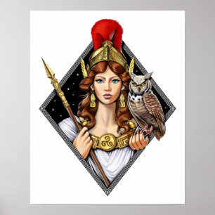 Poster Athéna Déesse grecque