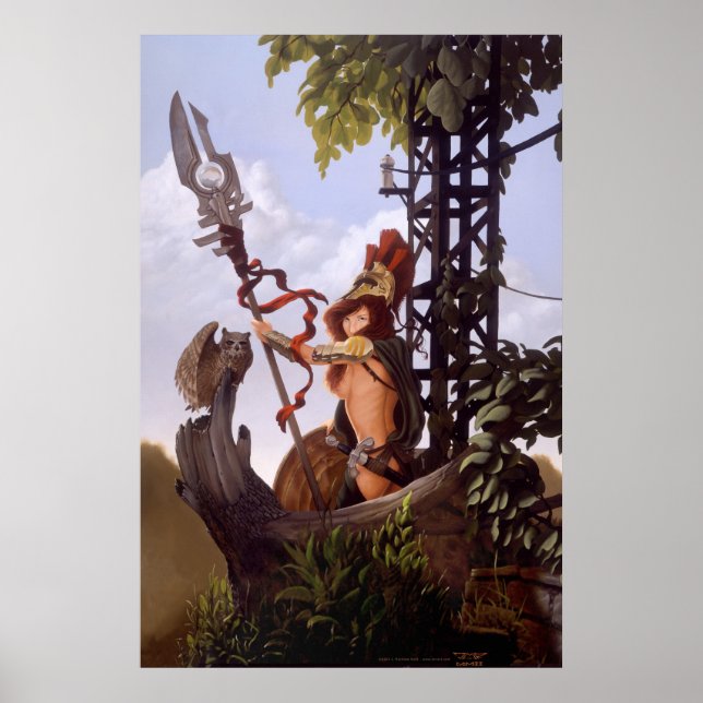 Poster Athena par J. Matthew Root (Devant)