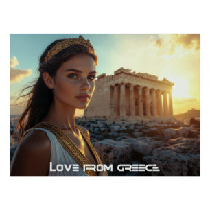 POSTER ATHÈNES - GRÈCE