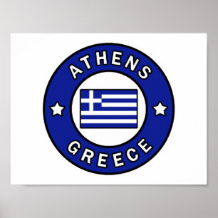 Poster Athènes Grèce