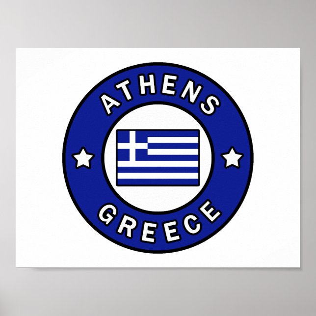 Poster Athènes Grèce (Devant)