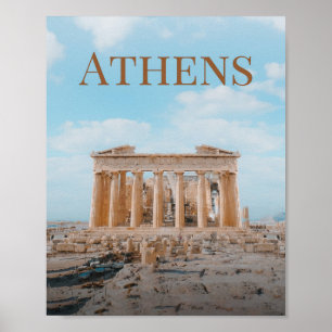Poster Athènes Grèce
