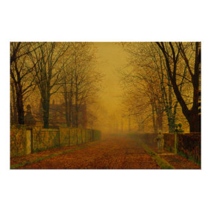Poster Atkinson Grimshaw Evening glow CC0539