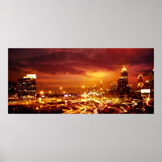 Poster Atlanta à Dusk (Devant)