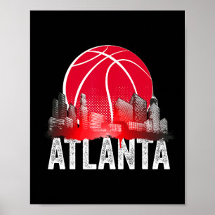 Poster Atlanta Bysketbyll B-byll City Georgia Fan Pride