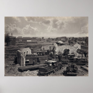 Poster Atlanta dans les ruines