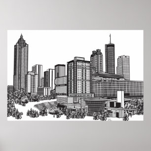 Poster Atlanta Géorgie