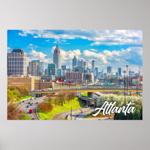 Poster Atlanta, Géorgie, États-Unis