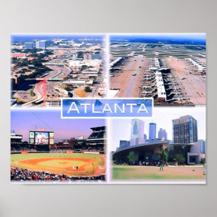 Poster Atlanta - Mosaic - Usa -