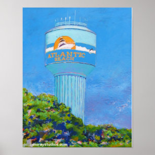 Poster Atlantic Beach (château d'eau)