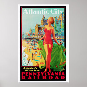 Poster Atlantic City ~ America's All Year Playground