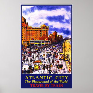 Poster Atlantic City Le Terrain De Jeu Du Monde