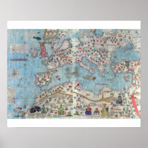 Poster Atlas catalan : Petit groupe de l'Afrique du Nord