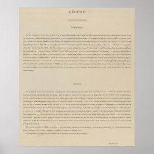 Poster Atlas de légende à la géologie du secteur d'Asp