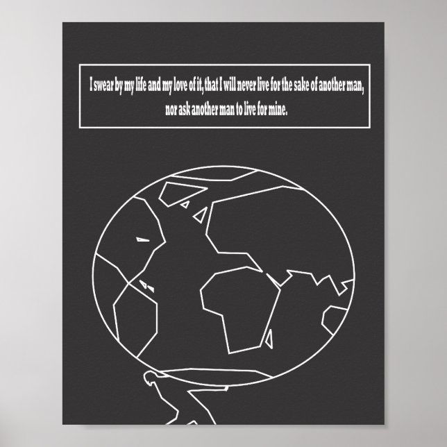 Poster Atlas Devis haussé (Devant)