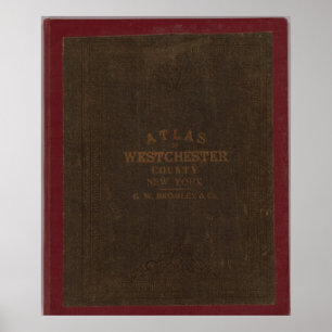 Poster Atlas du comté de Westchester, New York