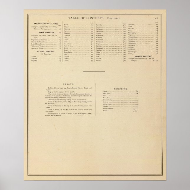 Poster Atlas historique de l'indice Wisconsin (Devant)