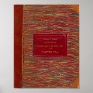 Poster Atlas statistique États-Unis