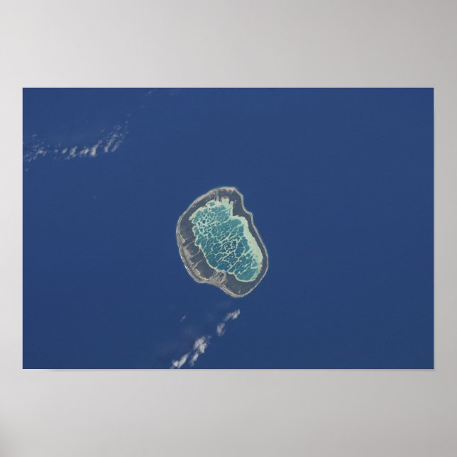 Poster Atoll de Mataiva, archipel de Tuamotu (Devant)