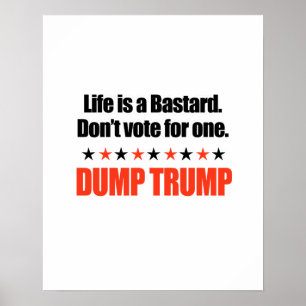Poster Atout de décharge - la vie est un bâtard