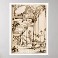 Atrium d'un palais, à Genes, de "Art et poussière