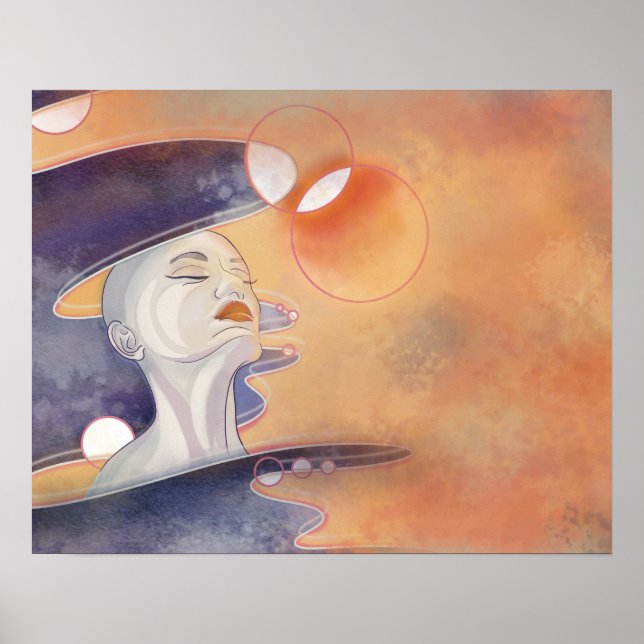 Poster Attaque à la nébuleuse et collier galactique à per (Devant)