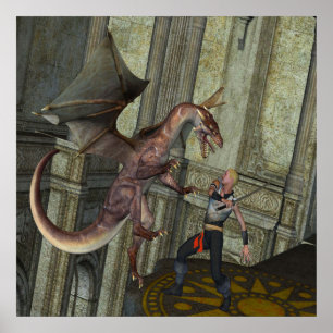 Poster Attaque au dragon