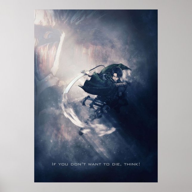 Poster attaque contre titan design (Devant)