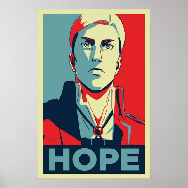 Poster Attaque contre Titan Erwin Smith Hope version 2 (Devant)