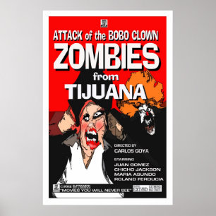 Poster Attaque de Bobo Clown Zombies