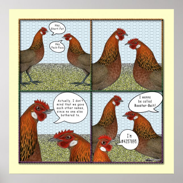 Poster Attaque de coq (Devant)