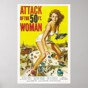 Poster Attaque de la femme de 50 pieds