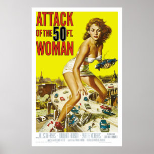 Poster Attaque de la femme de 50ft
