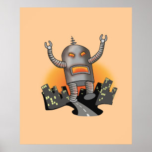 Poster Attaque de robot