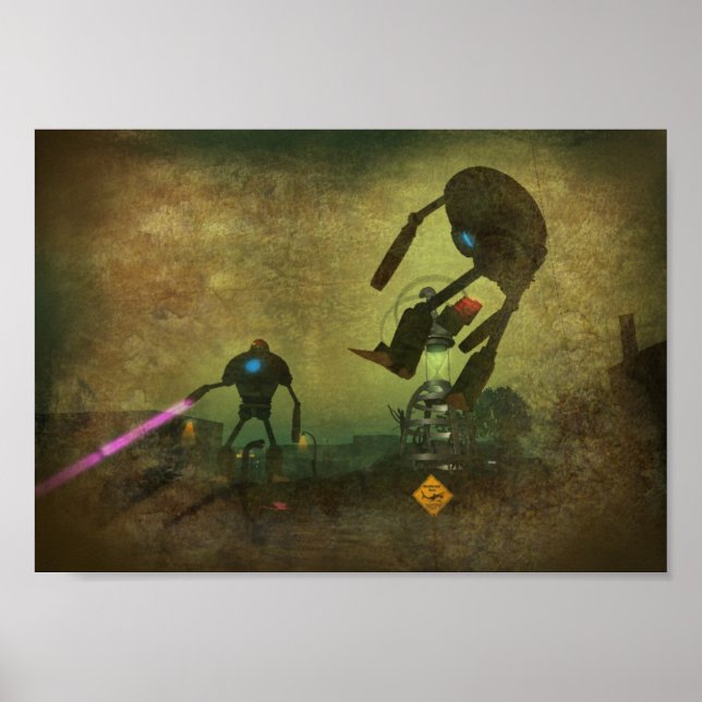 Poster Attaque de robots (Devant)