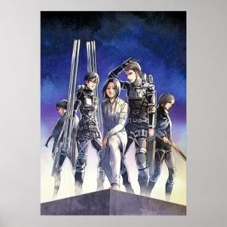 Poster Attaque sur la couverture de Titan Manga