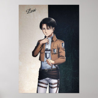 POSTER ATTAQUE SUR TITAN LEVI ACKERMAN