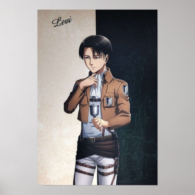 POSTER ATTAQUE SUR TITAN LEVI ACKERMAN (Devant)