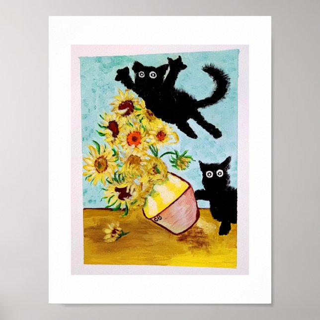 Poster Attaquer van Gogh (Devant)