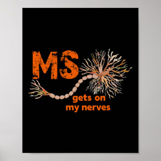 Poster Atteignez-Vous Sur Mes Nerfs Plusieurs Hommes Sens