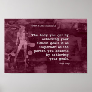 Poster Atteindre vos objectifs de condition physique !