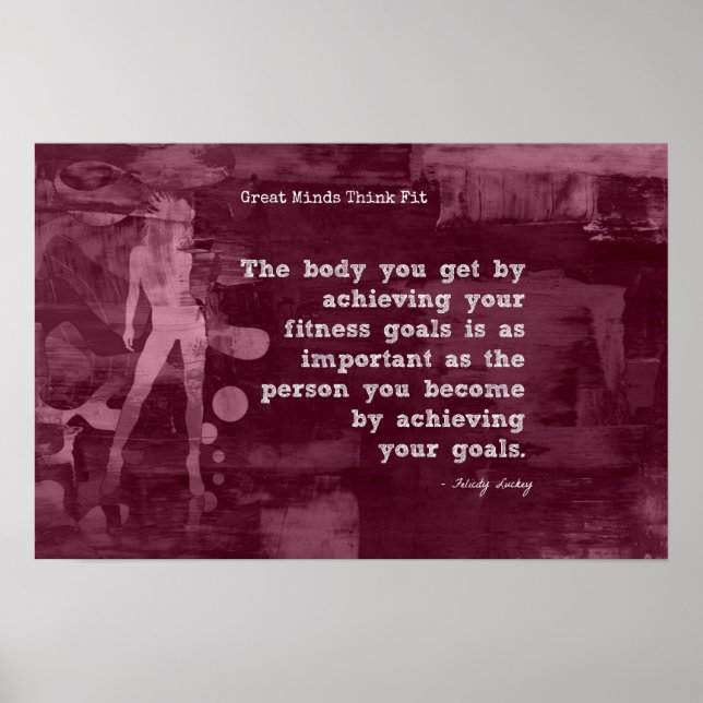 Poster Atteindre vos objectifs de condition physique ! (Devant)