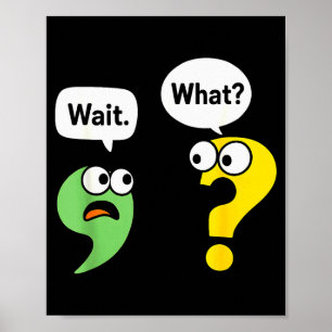 Poster Attendez quoi les poux de grammaire