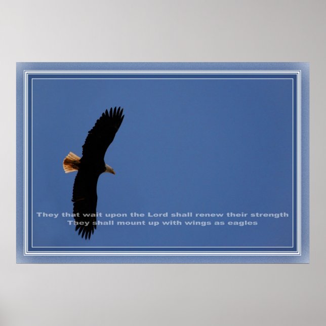 Poster Attendez sur le Seigneur (Devant)