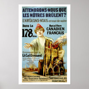 Poster Attendrons-Nous Que Les Notre-Brulent