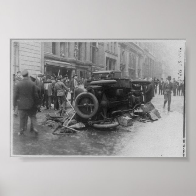 Poster Attentats anarchistes New York City NY 1920 (Devant)
